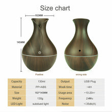 Load image into Gallery viewer, Ultrasonic Humidifier Oil Diffuser Air Purifier Aromatherapy with LED Lights cjdropshipping

