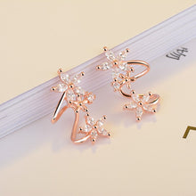 Lade das Bild in den Galerie-Viewer, XIYANIKE 925 Sterling Silver CZ Zircon Butterfly Star Flower Stud Earring For Women pendientes oorbellen boucle d'oreille Gifts
