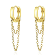 Lade das Bild in den Galerie-Viewer, Gold Silver Long Chain Earring For Women 925 Sterling Silver Earrings Fashion Silver Jewelry korean New 2020 oorbellen
