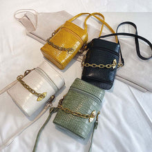 Lade das Bild in den Galerie-Viewer, Petit Sac à Bandoulière Chaîne en Motif de Crocodile ciaovie
