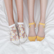 Lade das Bild in den Galerie-Viewer, Chaussettes Marguerites Translucides (5 paires) ciaovie
