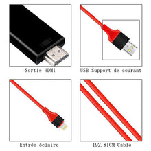 Lade das Bild in den Galerie-Viewer, Lightning vers HDMI Cable Adaptateur ciaovie

