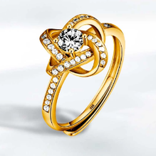 Load image into Gallery viewer, Dimond 925 Sterling Sliver Ring cjdropshipping
