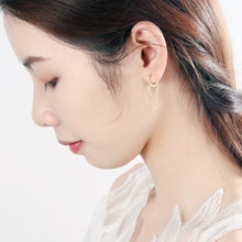 Lade das Bild in den Galerie-Viewer, Gold Silver Long Chain Earring For Women 925 Sterling Silver Earrings Fashion Silver Jewelry korean New 2020 oorbellen
