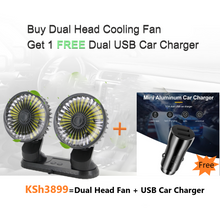 Load image into Gallery viewer, Car Dashboard Cooling Fan Adjustable USB Powered 3-Speed Blossom Online UG

