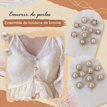 Load image into Gallery viewer, Ensemble de Boutons de Broche de Couverture de Perles (10 pièces) ciaovie
