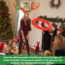 Lade das Bild in den Galerie-Viewer, Jeu de Lancer de Bagues en Bois de Renne de Noël ciaovie

