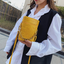 Lade das Bild in den Galerie-Viewer, Petit Sac à Bandoulière Chaîne en Motif de Crocodile ciaovie
