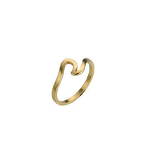 Lade das Bild in den Galerie-Viewer, Wave Ring Ocean Sea Beach Finger Cute Rose Gold Silver Color cjdropshipping
