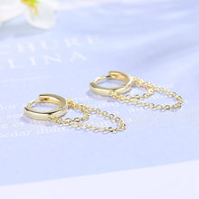 Lade das Bild in den Galerie-Viewer, Gold Silver Long Chain Earring For Women 925 Sterling Silver Earrings Fashion Silver Jewelry korean New 2020 oorbellen
