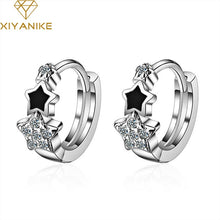 Lade das Bild in den Galerie-Viewer, XIYANIKE 925 Sterling Silver Prevent Allergy Handmade Earrings for Women Trendy Elegant Star Geometric Crystal Jewelry Gifts
