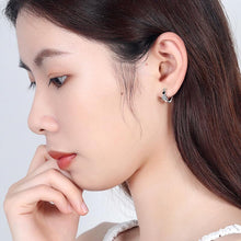 Lade das Bild in den Galerie-Viewer, XIYANIKE 925 Sterling Silver Prevent Allergy Handmade Earrings for Women Trendy Elegant Star Geometric Crystal Jewelry Gifts

