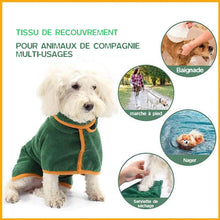 Lade das Bild in den Galerie-Viewer, Peignoir pour animaux de compagnie super absorbant ciaovie
