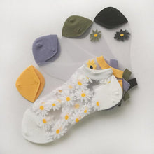 Lade das Bild in den Galerie-Viewer, Chaussettes Marguerites Translucides (5 paires) ciaovie
