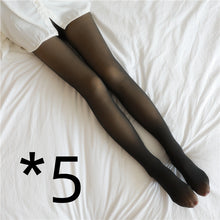 Load image into Gallery viewer, Fake Translucent Plus Size Leggings Fleece Lined Tights Fall And Winter Warm Fleece Pantyhose Women Fleece Lined Pantyhose Thermal Winter Tights cjdropshipping
