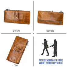 Lade das Bild in den Galerie-Viewer, Portefeuille Longue en Cuir Véritable ciaovie
