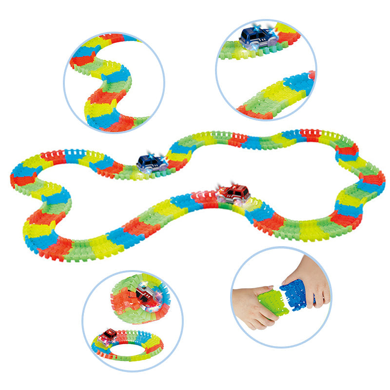 Piste de voiture de course lueur ciaovie