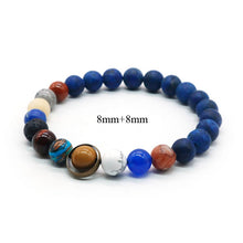Lade das Bild in den Galerie-Viewer, Universe Solar System Bracelet Women Natural Stone Eight Planets Bracelet
