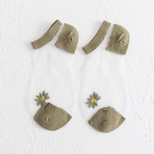 Lade das Bild in den Galerie-Viewer, Chaussettes Marguerites Translucides (5 paires) ciaovie
