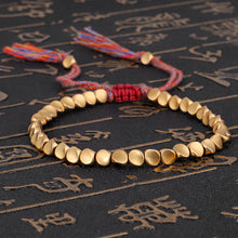 Load image into Gallery viewer, Handmade Tibetan Buddhist Braided Cotton Copper Beads Lucky Rope Bracelet &amp; Bangles For Women Men Thread Bracelets
