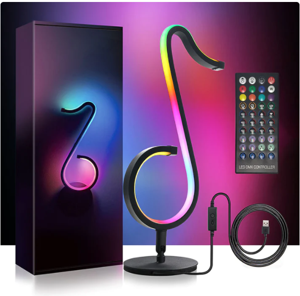 New RGB Table Lamp Wall Lamp Game Room Decoration Rhythm Led Projector Light With Remote Control cjdropshipping