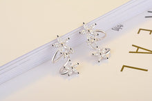 Lade das Bild in den Galerie-Viewer, XIYANIKE 925 Sterling Silver CZ Zircon Butterfly Star Flower Stud Earring For Women pendientes oorbellen boucle d'oreille Gifts
