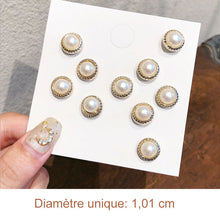 Load image into Gallery viewer, Ensemble de Boutons de Broche de Couverture de Perles (10 pièces) ciaovie
