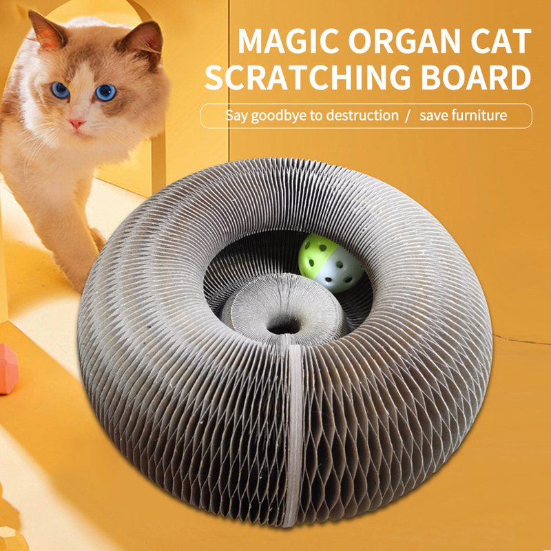 Magic Organ Cat Scratching Board--Comes with a toy bell ball cjdropshipping