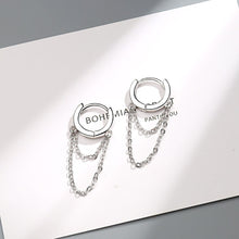 Lade das Bild in den Galerie-Viewer, Gold Silver Long Chain Earring For Women 925 Sterling Silver Earrings Fashion Silver Jewelry korean New 2020 oorbellen
