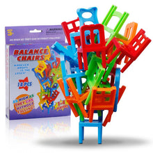 Load image into Gallery viewer, Jeu d&#39;équilibrage de tour d&#39;empilement de chaises ciaovie
