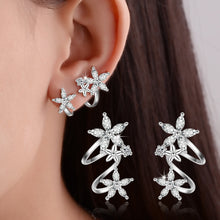 Lade das Bild in den Galerie-Viewer, XIYANIKE 925 Sterling Silver CZ Zircon Butterfly Star Flower Stud Earring For Women pendientes oorbellen boucle d'oreille Gifts
