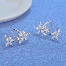 Lade das Bild in den Galerie-Viewer, XIYANIKE 925 Sterling Silver CZ Zircon Butterfly Star Flower Stud Earring For Women pendientes oorbellen boucle d'oreille Gifts
