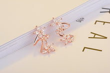 Lade das Bild in den Galerie-Viewer, XIYANIKE 925 Sterling Silver CZ Zircon Butterfly Star Flower Stud Earring For Women pendientes oorbellen boucle d'oreille Gifts
