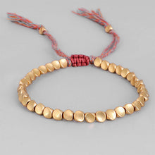 Load image into Gallery viewer, Handmade Tibetan Buddhist Braided Cotton Copper Beads Lucky Rope Bracelet &amp; Bangles For Women Men Thread Bracelets
