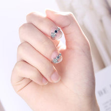 Lade das Bild in den Galerie-Viewer, XIYANIKE 925 Sterling Silver Prevent Allergy Handmade Earrings for Women Trendy Elegant Star Geometric Crystal Jewelry Gifts
