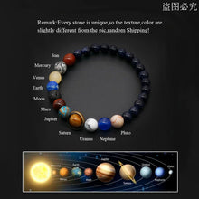 Lade das Bild in den Galerie-Viewer, Universe Solar System Bracelet Women Natural Stone Eight Planets Bracelet
