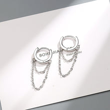 Lade das Bild in den Galerie-Viewer, Gold Silver Long Chain Earring For Women 925 Sterling Silver Earrings Fashion Silver Jewelry korean New 2020 oorbellen
