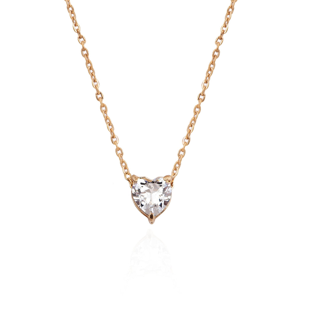 Heart Pendant Necklace Elegant Crystal Chain Choker Necklaces for Women Aesthetic Jewelry Gifts