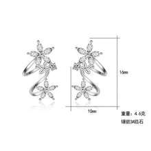 Lade das Bild in den Galerie-Viewer, XIYANIKE 925 Sterling Silver CZ Zircon Butterfly Star Flower Stud Earring For Women pendientes oorbellen boucle d'oreille Gifts
