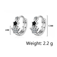 Lade das Bild in den Galerie-Viewer, XIYANIKE 925 Sterling Silver Prevent Allergy Handmade Earrings for Women Trendy Elegant Star Geometric Crystal Jewelry Gifts

