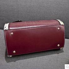 Load image into Gallery viewer, Super Quality Snakeskin Leather Women Handbag Shoulder Boston Bag Tote Italian Bags Sac A Main Borse Candy Color Luxury Handbags
