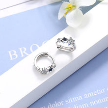 Lade das Bild in den Galerie-Viewer, XIYANIKE 925 Sterling Silver Prevent Allergy Handmade Earrings for Women Trendy Elegant Star Geometric Crystal Jewelry Gifts
