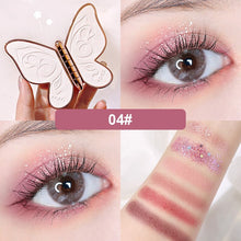 Load image into Gallery viewer, New Fashion 6 Colors Butterfly Eye Shadow Palette Glitter Shimmer Matte Eyes Makeup Waterproof Long-lasting Easy to Color TSLM2
