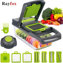 Lade das Bild in den Galerie-Viewer, Kitchen Accessories Multifunctional Vegetable Cutter Fruit Slicer Grater Cutter Peeler Potato Slicer Drain Basket Mandoline Tool
