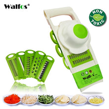 Lade das Bild in den Galerie-Viewer, Mandoline Peeler Grater Vegetables Cutter tools with 5 Blade Carrot Grater Onion Vegetable Slicer Kitchen Accessories
