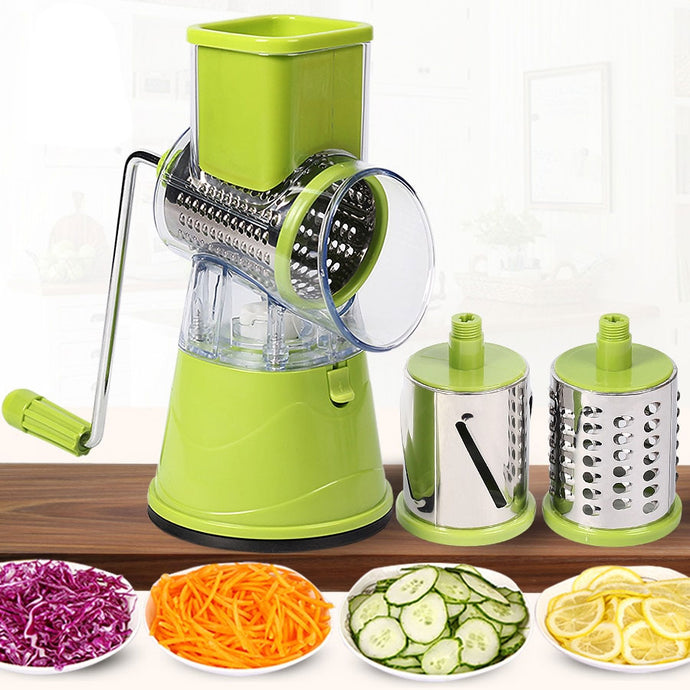 Manual Vegetable Cutter Slicer Kitchen Accessories Multifunctional Round Mandoline Slicer Potato Cheese Kitchen Gadgets eprolo