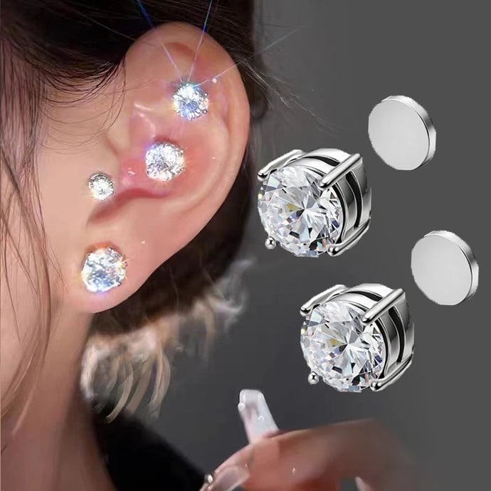 Magnetic Zircon Stud Ear Clip (3 Pairs) Blossom Online UG