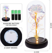 Load image into Gallery viewer, Galaxy Rose LED Fairy Lamp nebula-light.com
