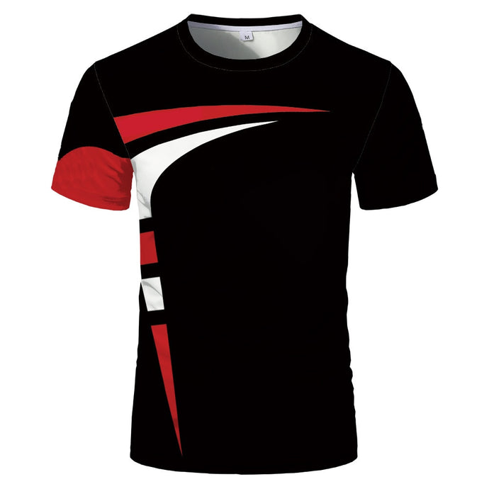 Fashion new 3D printing summer hot sale short-sleeved round neck men and women same sports T-shirt DSers