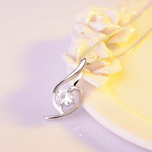 Lade das Bild in den Galerie-Viewer, NEHZY 925 Sterling Silver New Woman Fashion Jewelry High Quality Purple Crystal Zircon Retro Simple Pendant Necklace Length 45cm DSers
